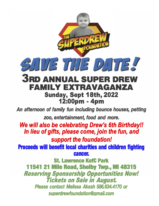 3rd Annual Super Drew Family Extravaganza
